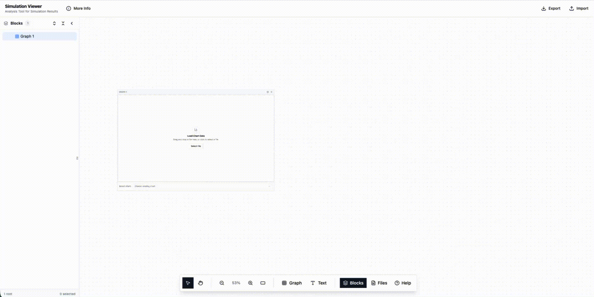 Simulation Viewer Interface showing 3D surface plots, 2D heatmaps, and data comparisons on an infinite canvas